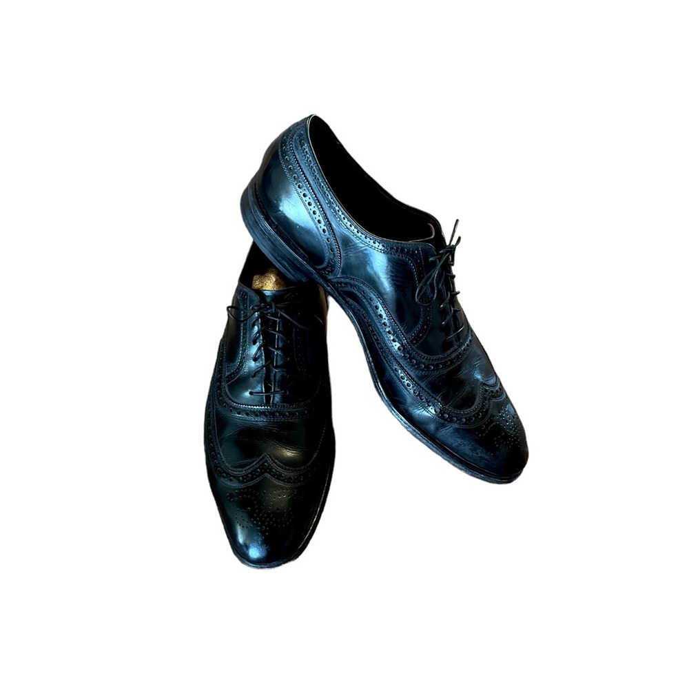 Allen Edmonds McAllister black wingtip Oxford brogue lace up shoes, size 12.5D - Picture 8 of 11